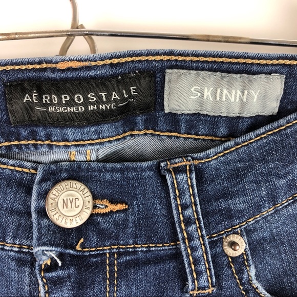 Aeropostale Skinny Jean Low Rise Medium Wash - Picture 8 of 8